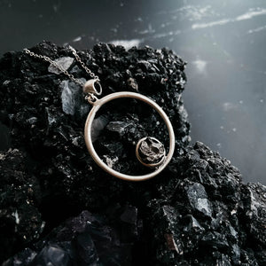 Circle Meteorite Necklace