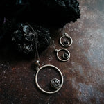 Circle Meteorite Jewelry Set