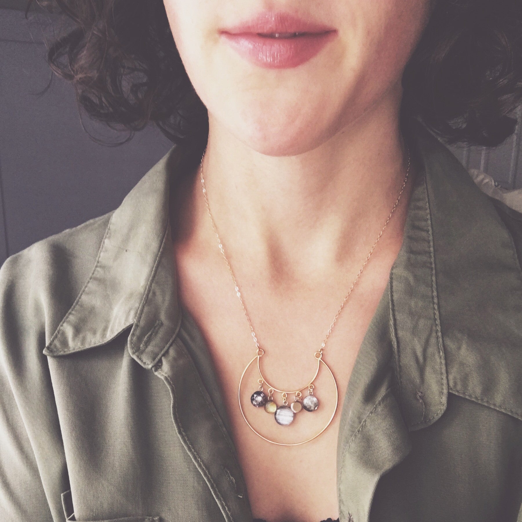 Galilean Moons of Jupiter Necklace