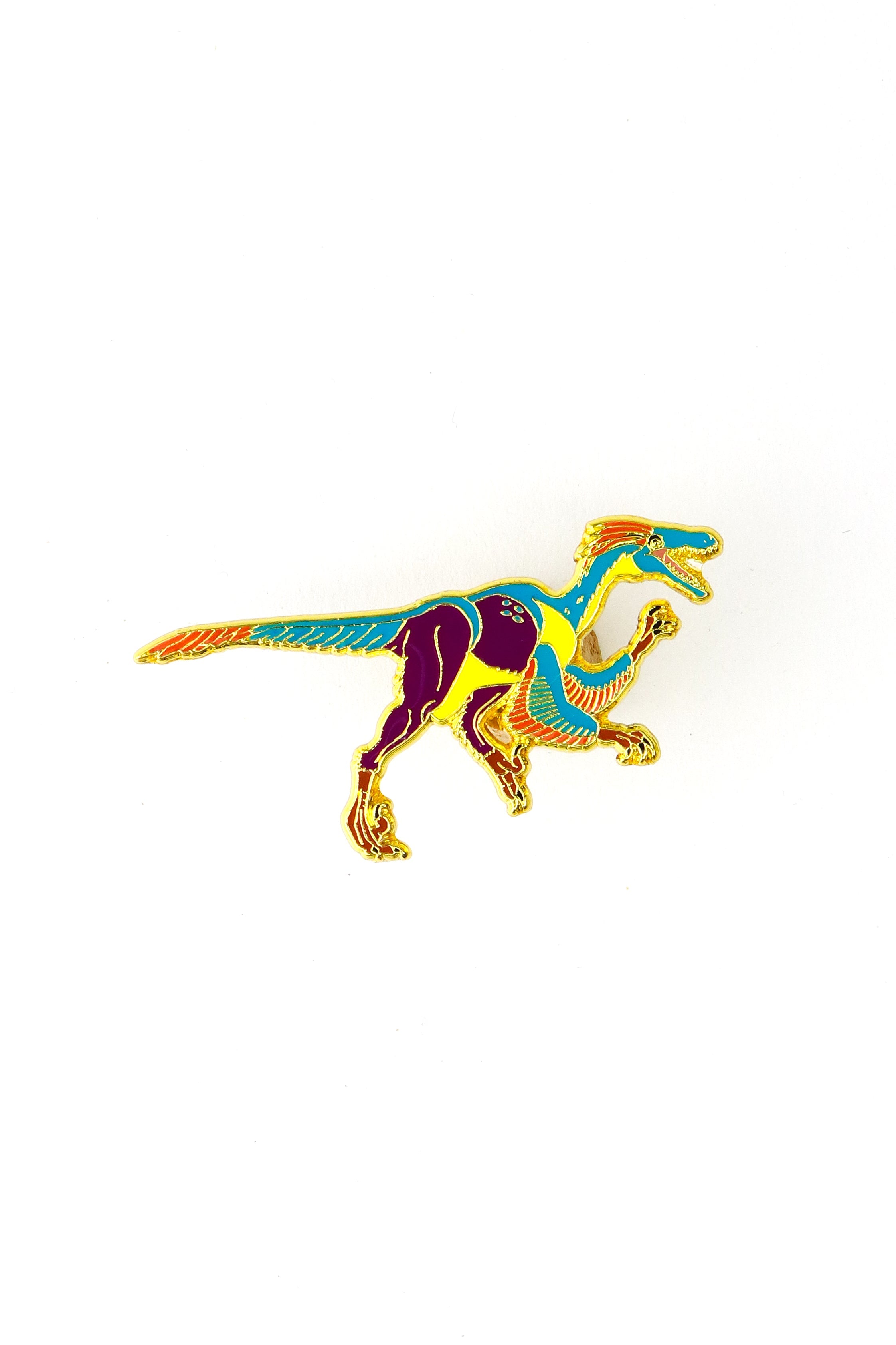 Velociraptor Enamel Pin