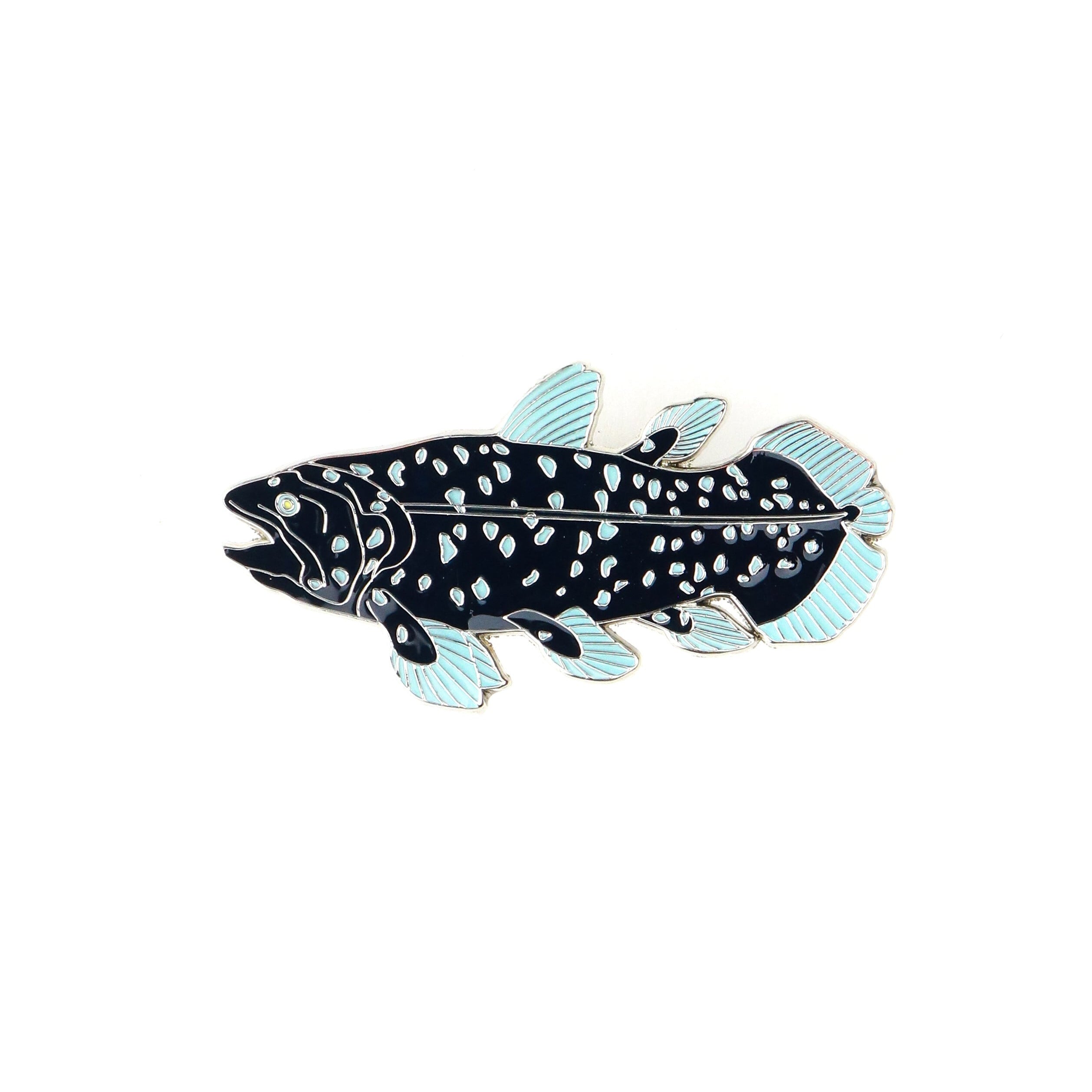 Coelacanth Enamel Pin