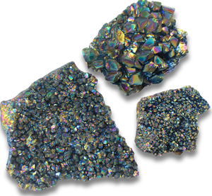 Titanium Aura Quartz Cluster $12.00