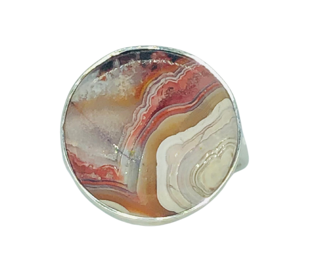 Crazy Lace Agate Ring