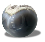 Amethyst Geode Agate Sphere