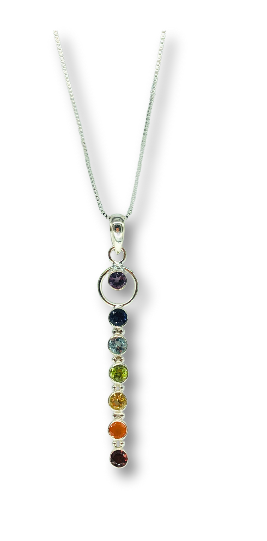 Rainbow Gemstone Necklace