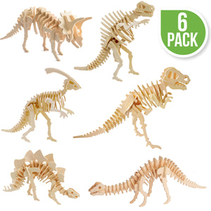 Dinosaurs 6 Wooden Puzzle Set