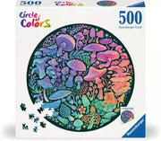 Mushroom 500 Piece Round Puzzle