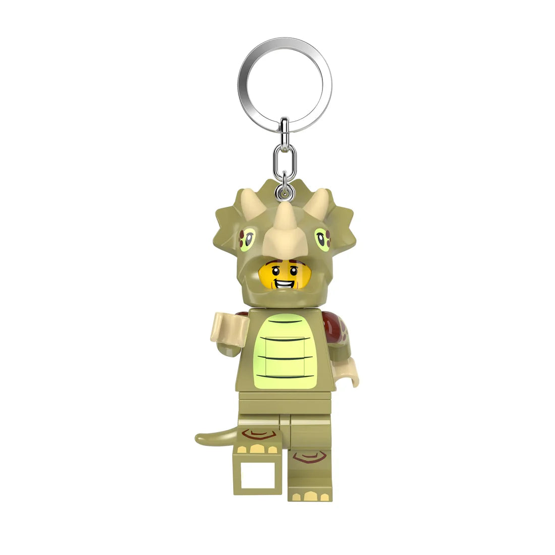 Lego Minifigure Triceratops Keychain Light