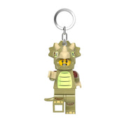 Lego Minifigure Triceratops Keychain Light