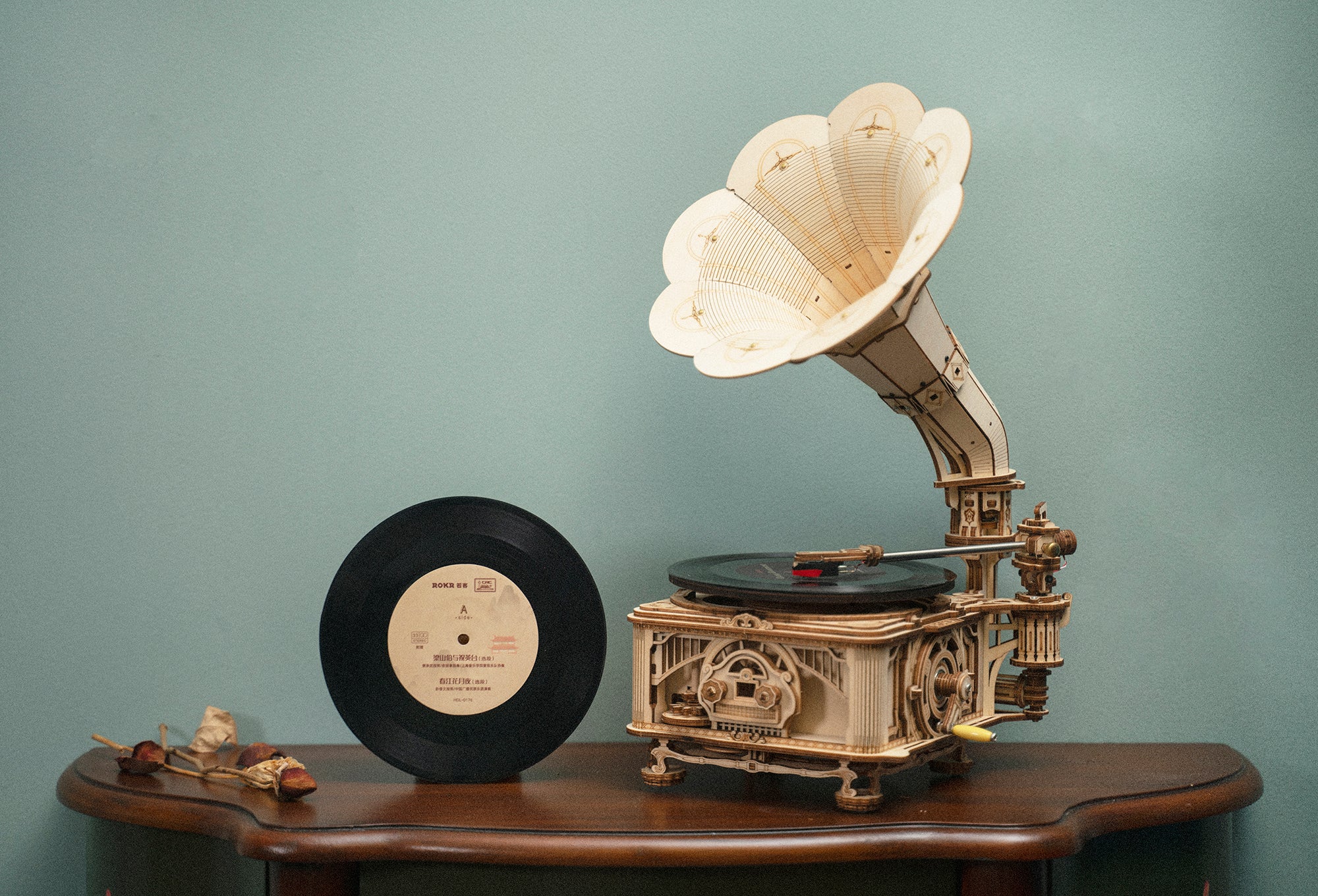 Gramophone Mechanical Wooden Puzzle