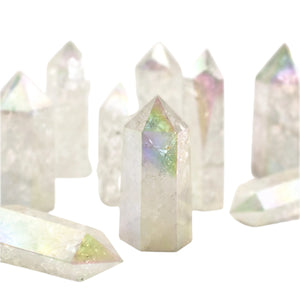 Aura Crackle Quartz Point $18.00