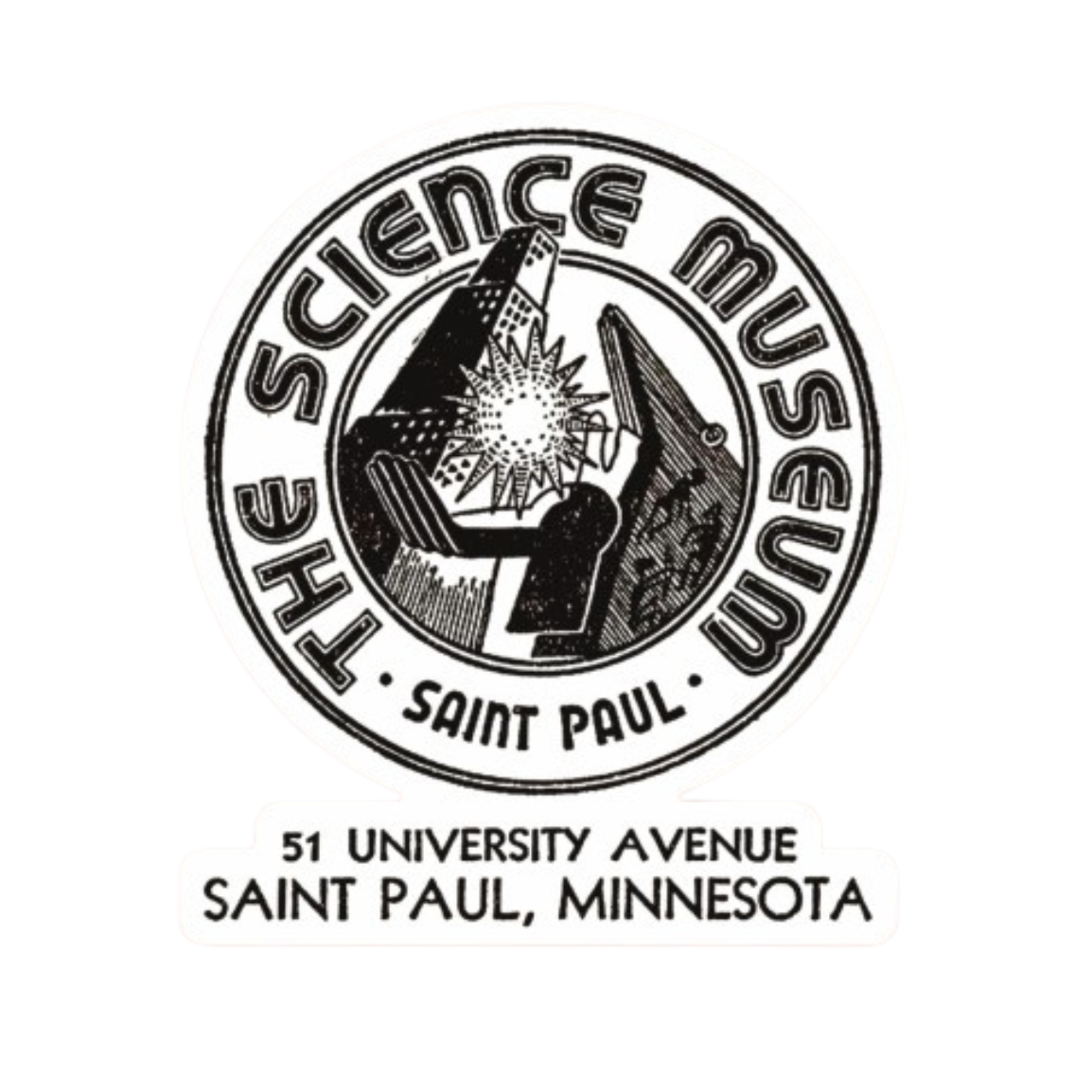 Vintage Museum Logo Sticker