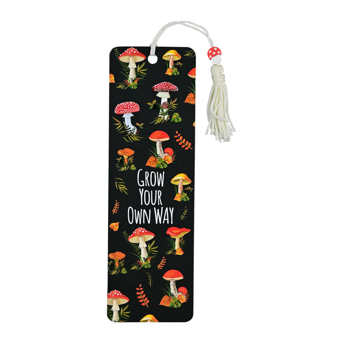 Mushrooms Beaded Bookmark