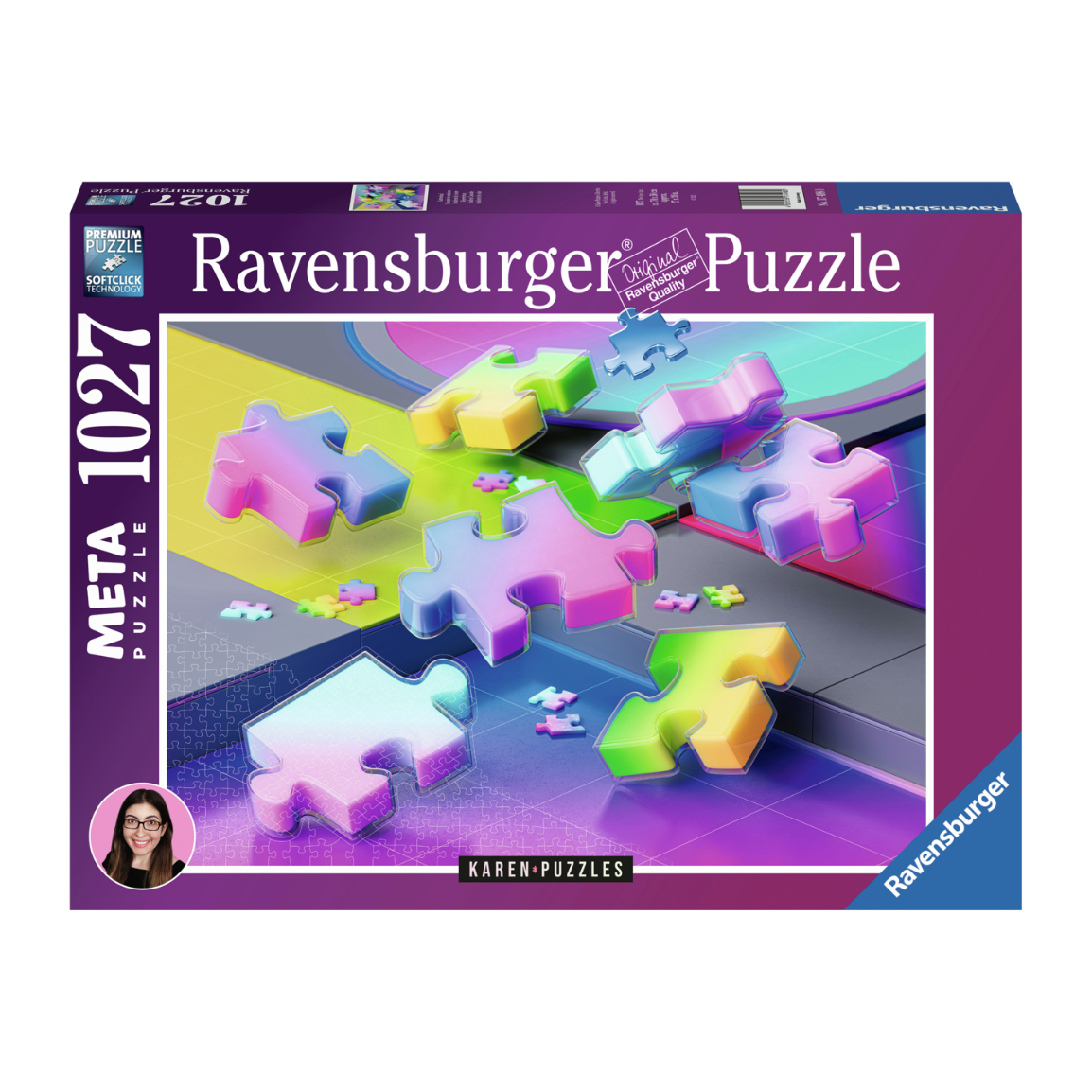 Gradient Cascade 1027 Piece Puzzle
