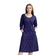 Atoms 3/4th Sleeves A-Line Dress