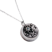 North Star Pendant Necklace with Opal