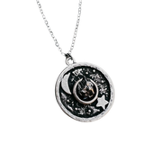 Night Sky Pendant Necklace with Authentic Meteorite