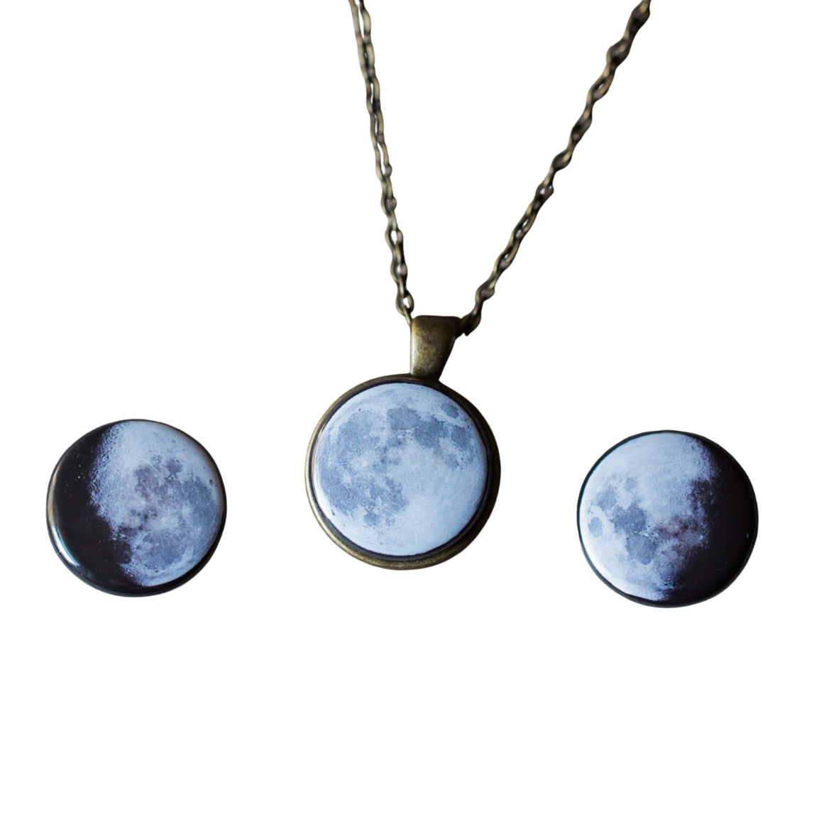 Interchangeable Moon Phase Necklace