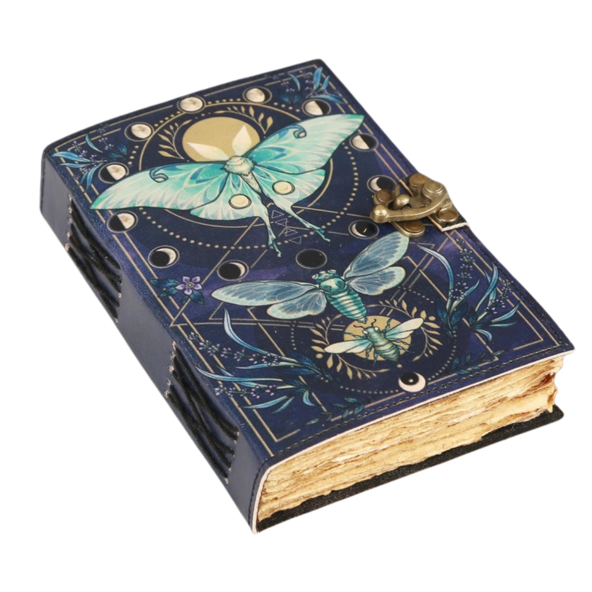 Luna Moth Leather Journal