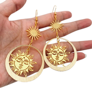 Sun Hoop Earrings