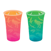 Science Museum of Minnesota Frosted Glass Dinosaur Shot Glass