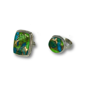 Green Copper Turquoise Ring