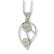 Rose Quartz Leaf Necklace