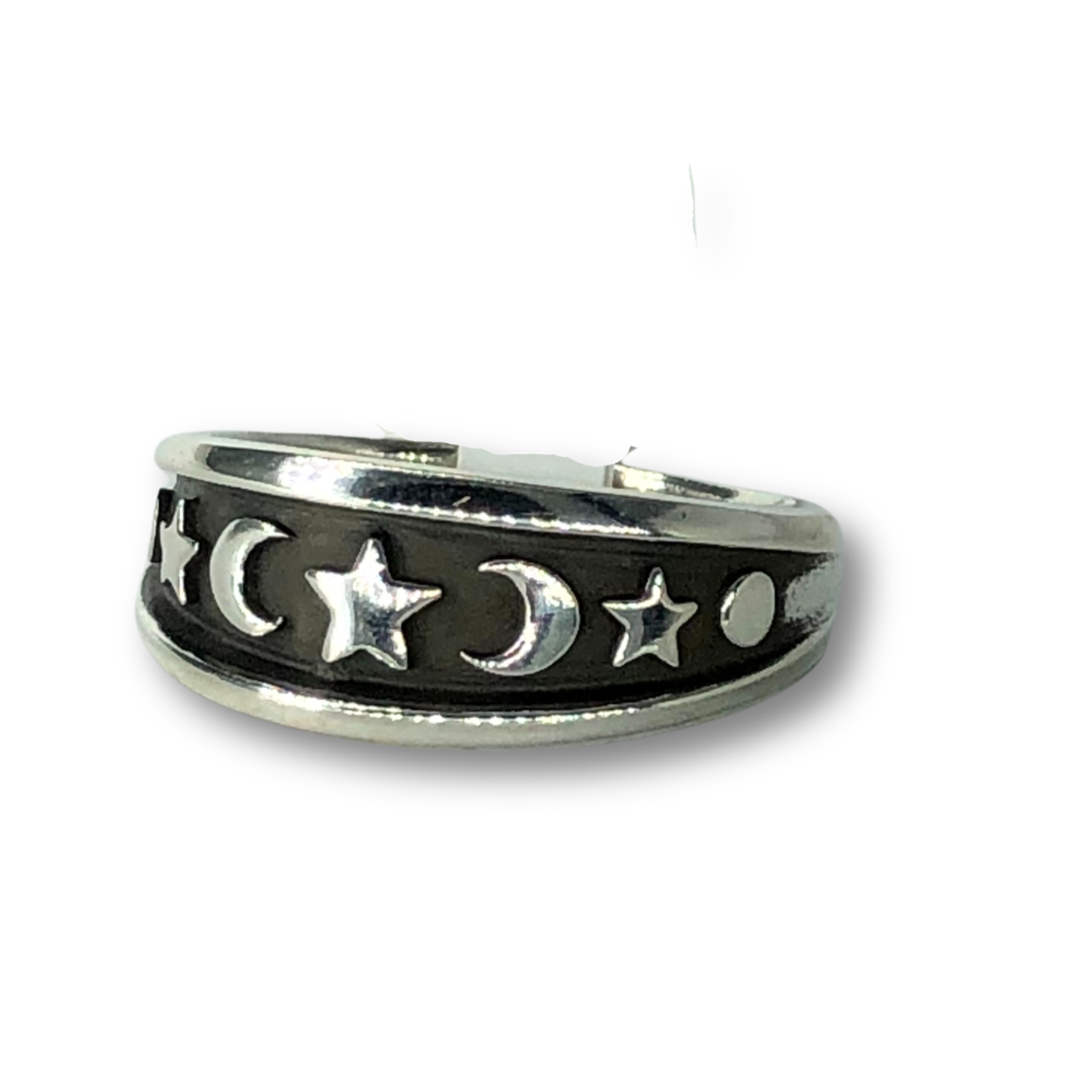 Moon and Star Ring