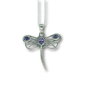Amethyst Dragonfly Necklace