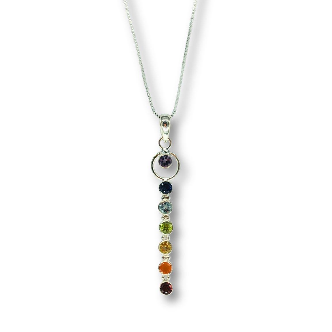 Rainbow Gemstone Necklace