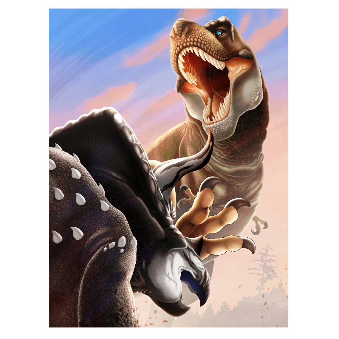 T. Rex vs Trike 500 Piece Puzzle