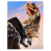 T. Rex vs Trike 500 Piece Puzzle