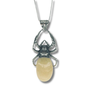 Large Amber Spider Necklace