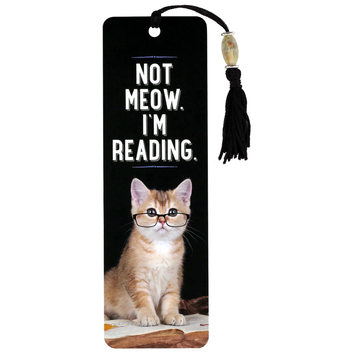 Not Meow, I'm Reading Bookmark
