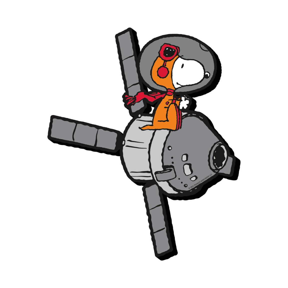 Peanuts Snoopy in Space Fly Magnet
