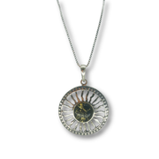 Large Amber Sun Necklace