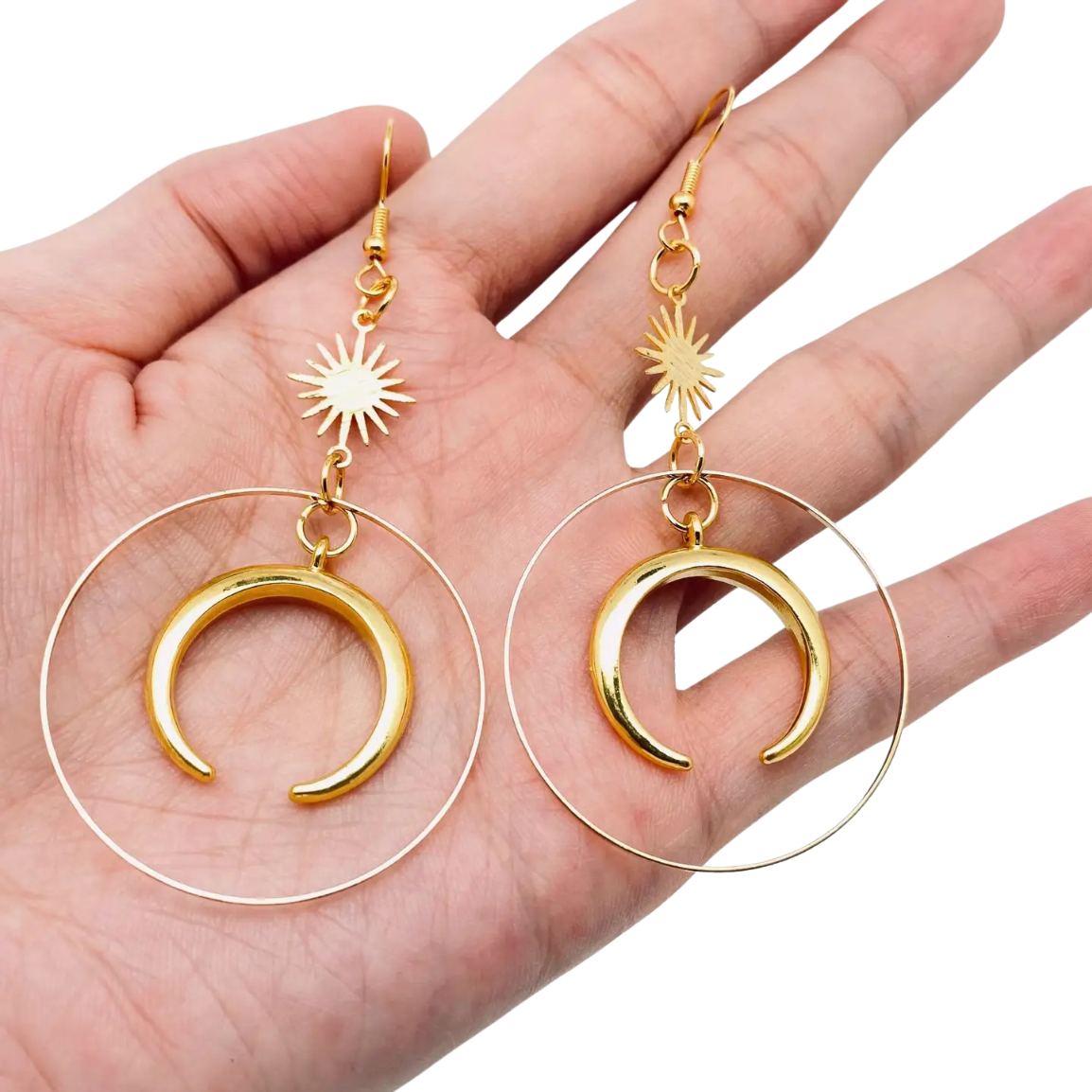 Moon & Star Earrings