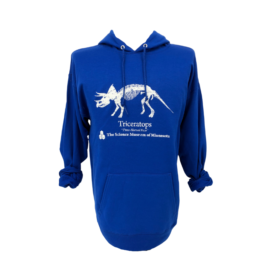 Blue Triceratops Hoodie (Youth)