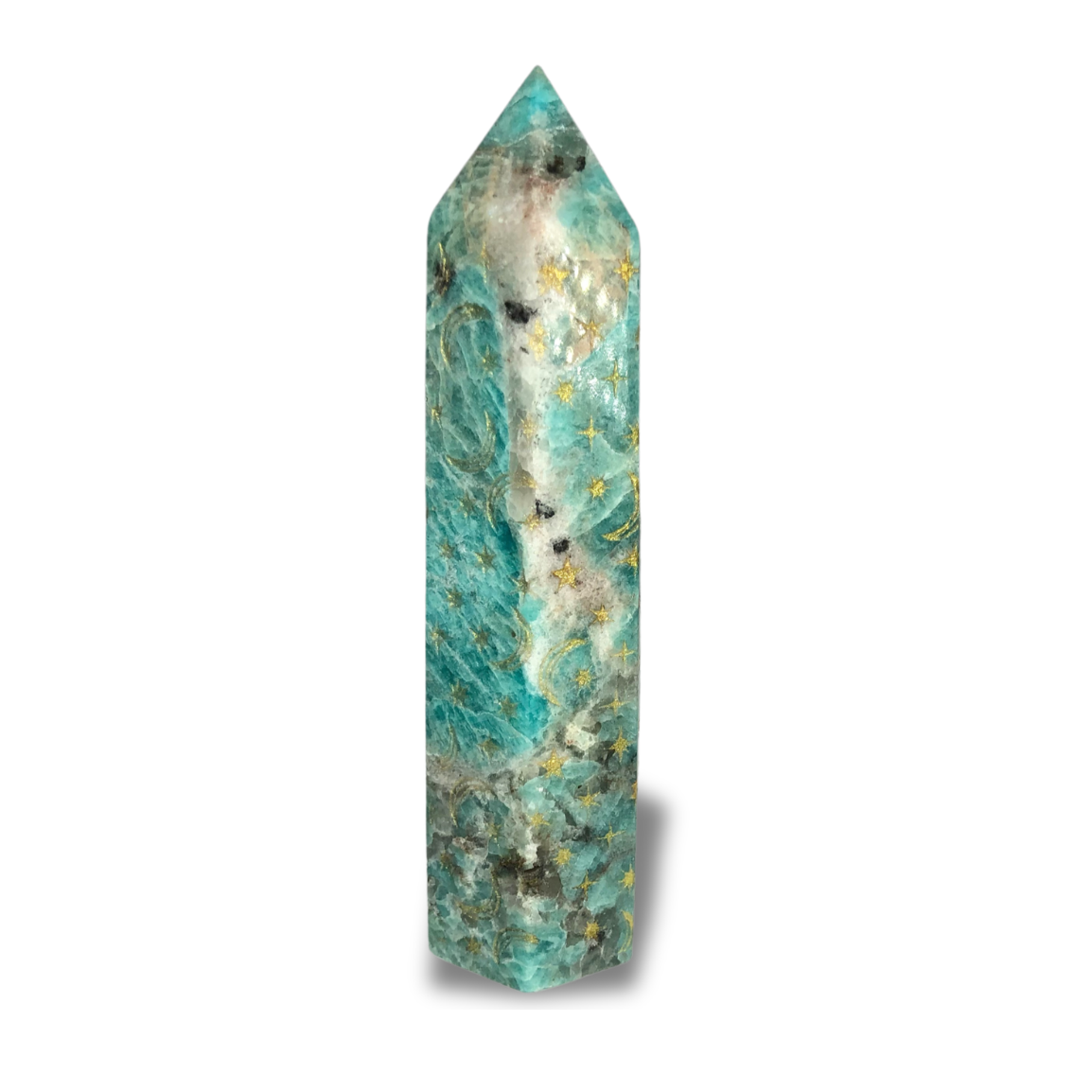 Amazonite Moon & Stars Point