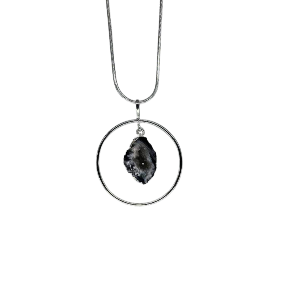 Geode Ring Necklace