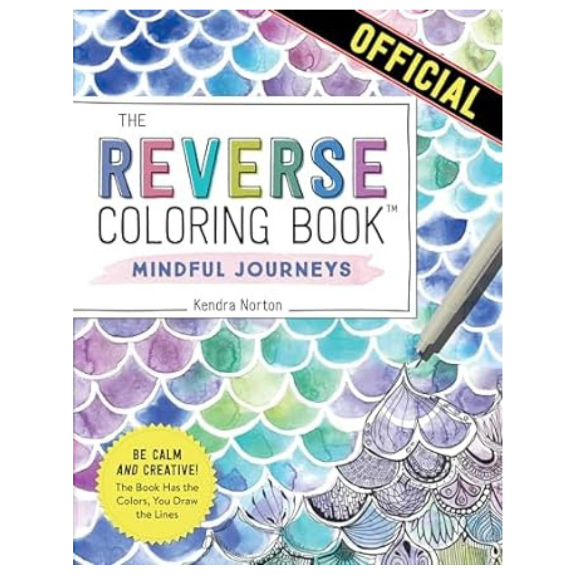 Reverse Coloring Book: Mindful Journeys