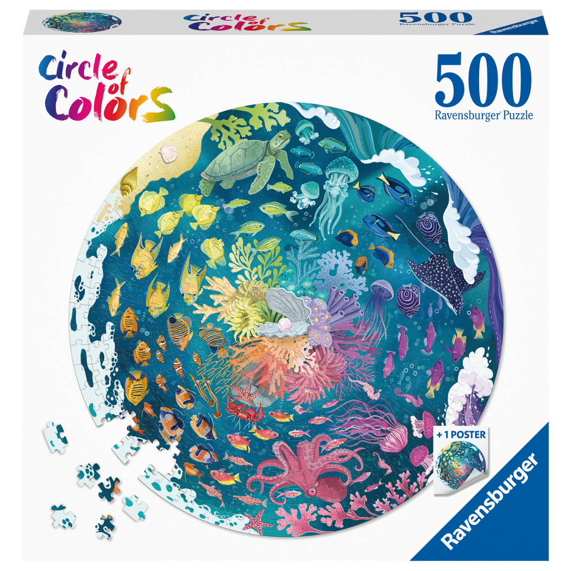 Ocean 500 Piece Round Puzzle