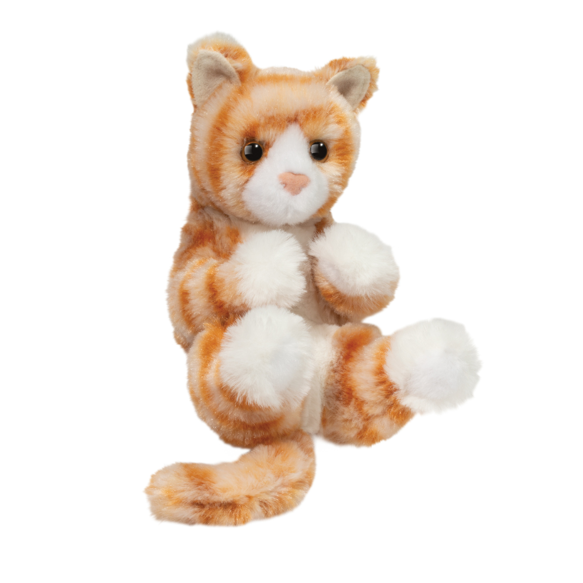 Orange Stripe Kitten Handful Plush
