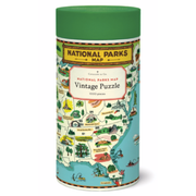 National Parks Map Vintage 1000 Puzzle
