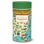 National Parks Map Vintage 1000 Puzzle