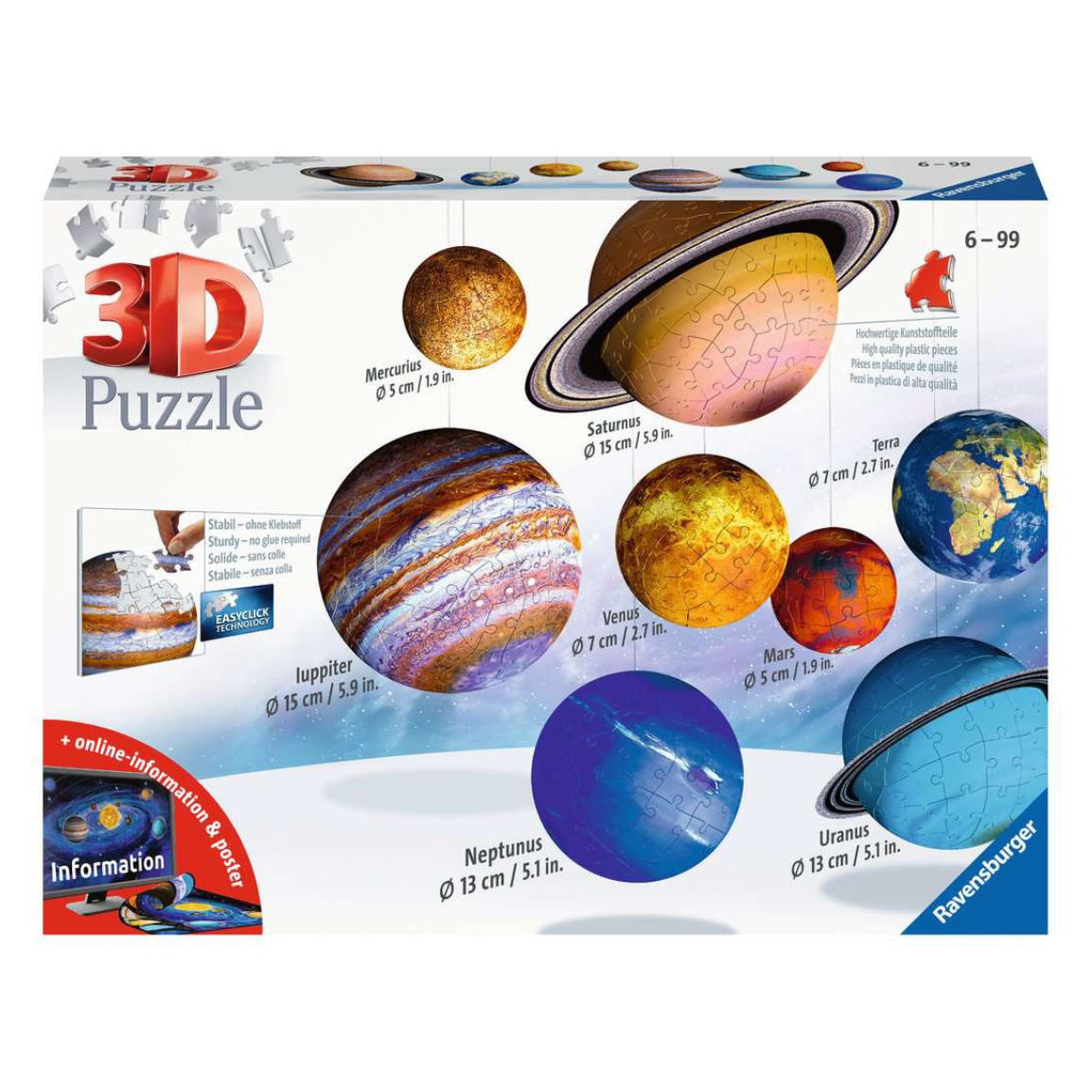 3D Solar System Puzzle