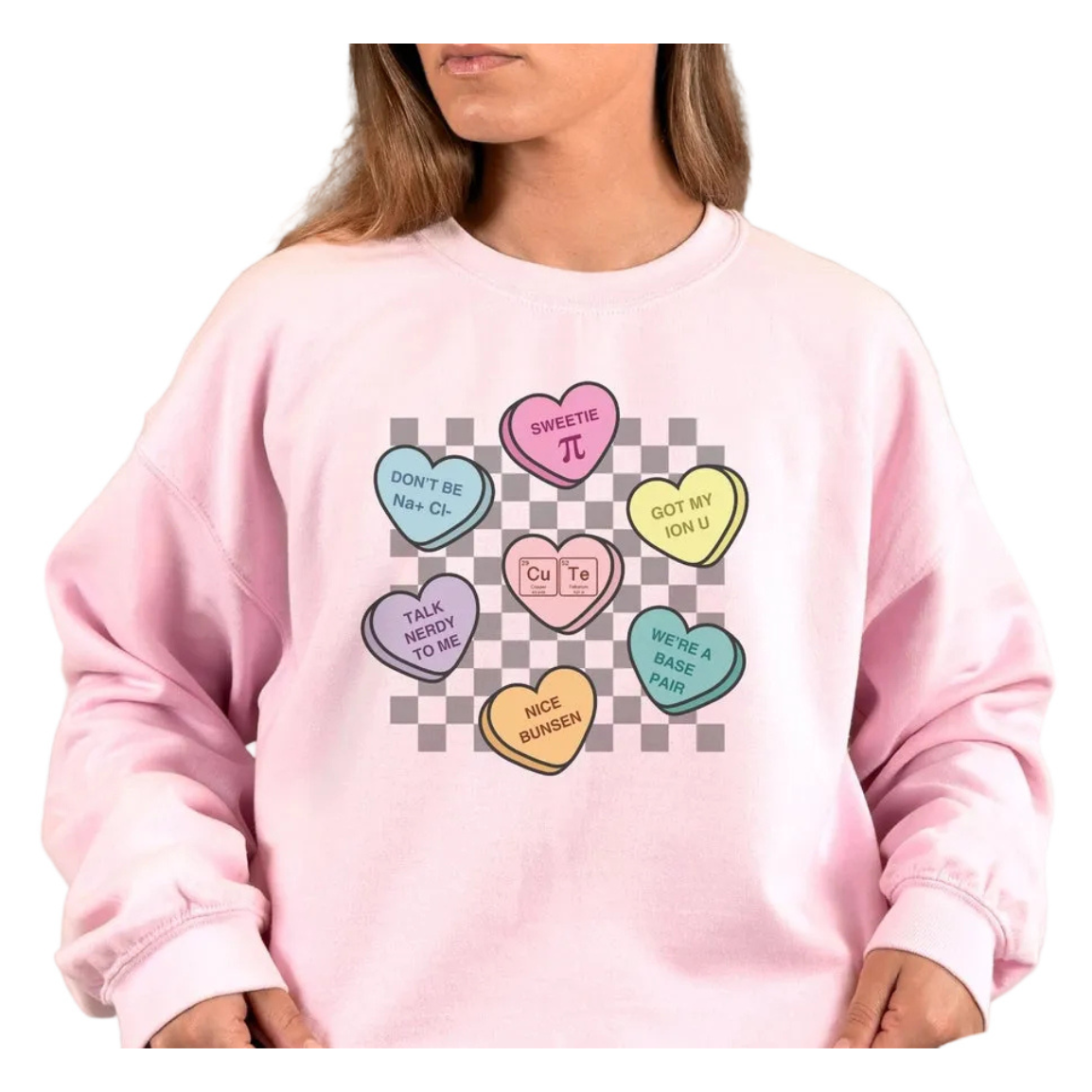 Science Candy Hearts Crewneck