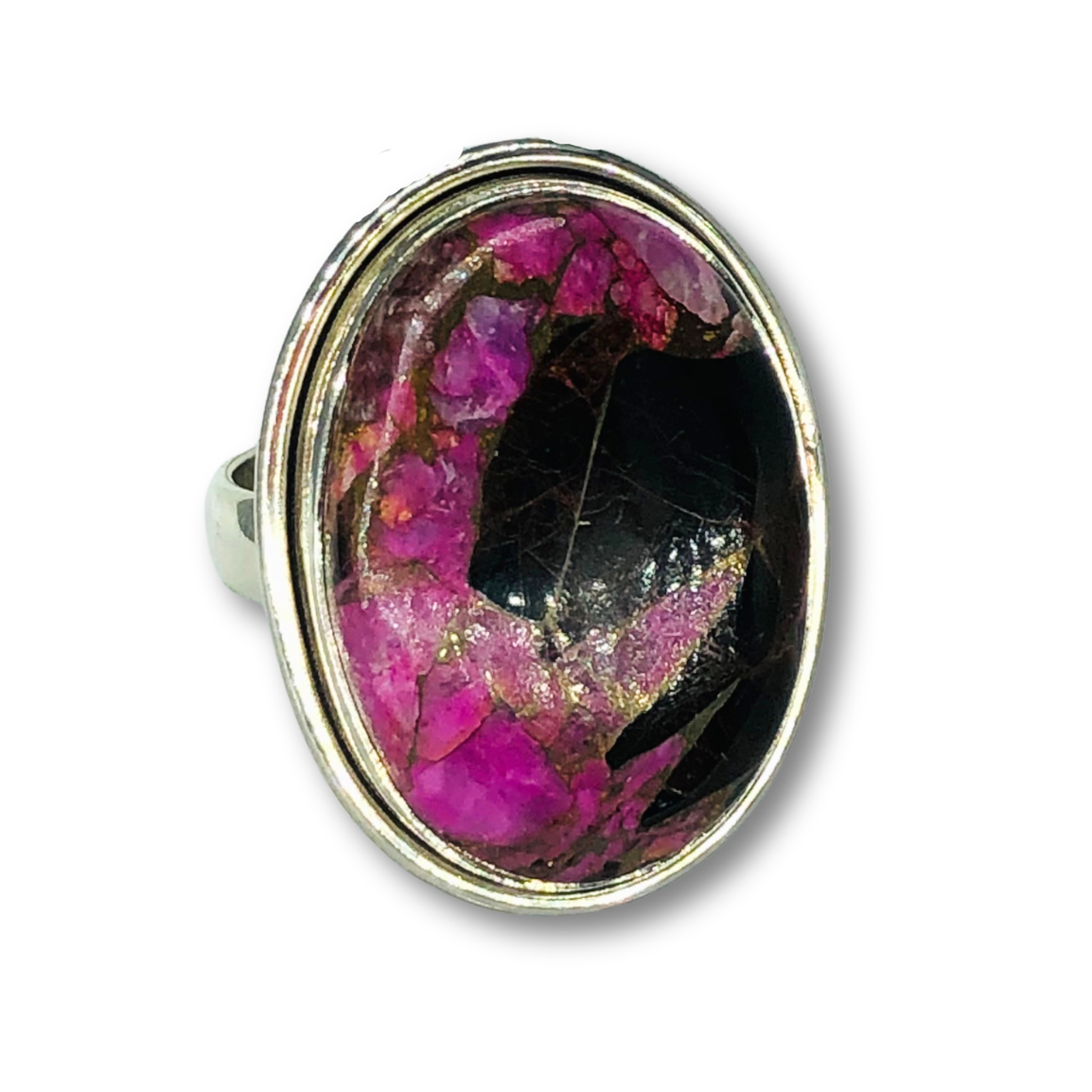 Pink Dalmatian Turquoise Ring