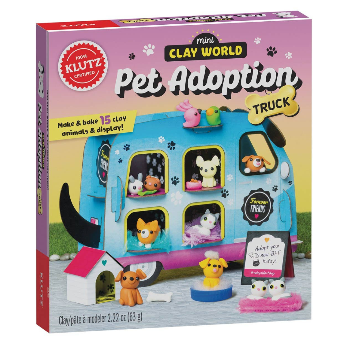 Mini Clay World Pet Adoption Truck