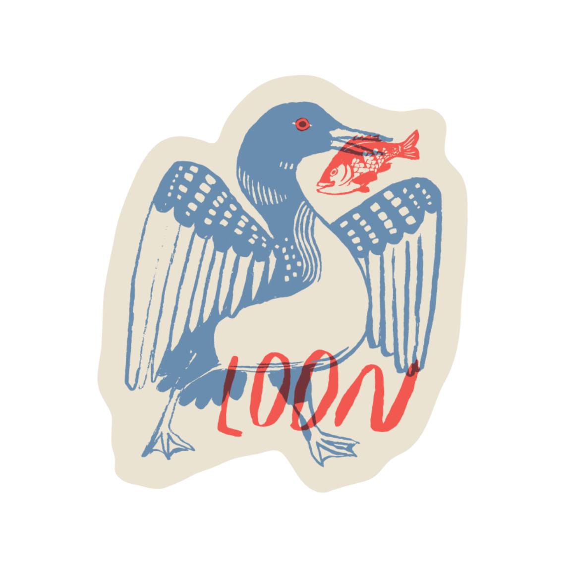 Loon Sticker